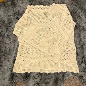 Crocheted swimsuit cover-up